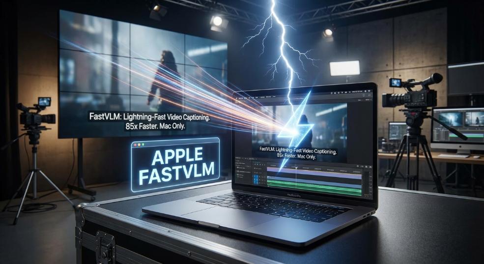 苹果 FastVLM 模型开放试用：Mac 用户秒享“闪电级”视频字幕，生成速度