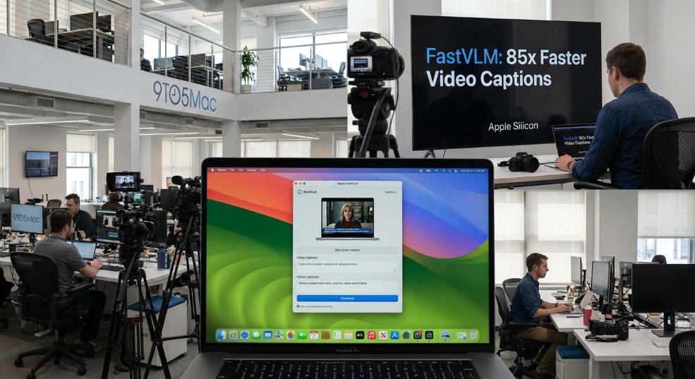 苹果 FastVLM 模型开放试用：Mac 用户秒享“闪电级”视频字幕，生成速度较同类 AI 快 85 倍第二张图