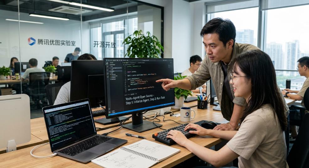 腾讯智能体框架 Youtu-Agent 开源,搭建 Agent 只需两步 腾讯智能体框架 Youtu-Agent 开源,搭建 Agent 只需两步第一张图