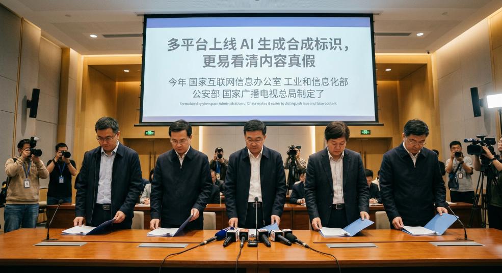 多平台上线 AI 生成合成标识，更易看清内容真假第二张图