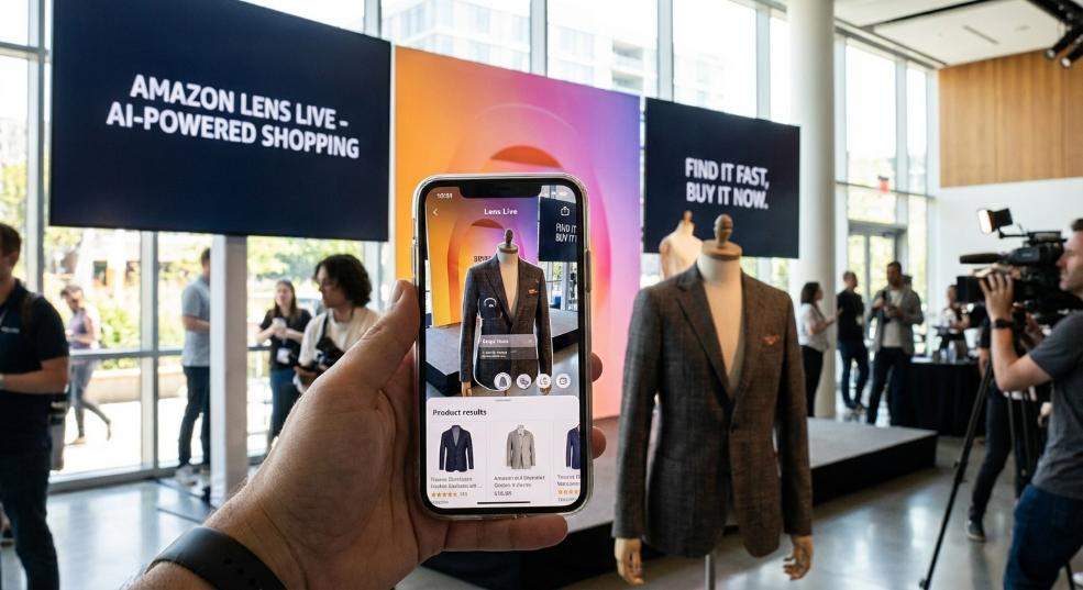 亚马逊推出 AI 购物新功能 Lens Live，手机对着实物扫扫就能找同款第一张图