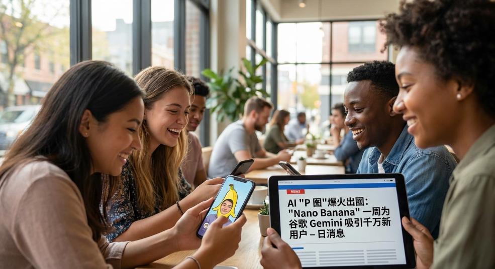 AI“P 图”爆火出圈：“Nano Banana”一周为谷歌 Gemini 吸引千万新用户第一张图