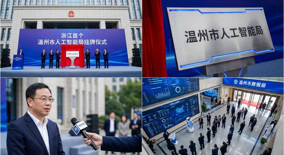 浙江首个，温州市人工智能局正式挂牌成立第二张图
