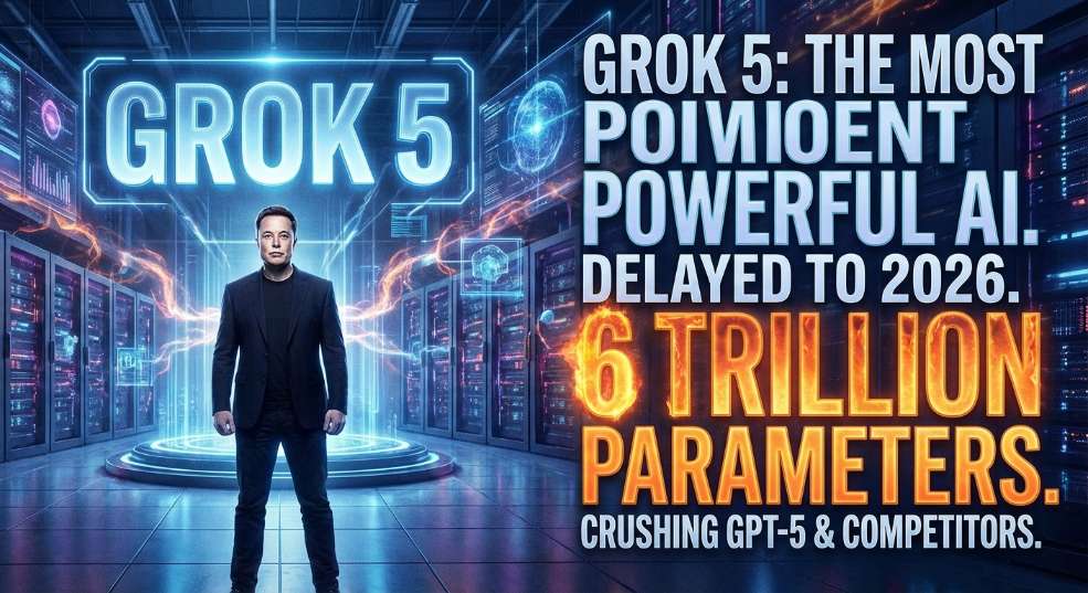 马斯克延至 2026 年发布“地表最强 AI”：Grok 5 参数翻倍至 6 万