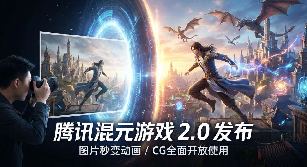 腾讯混元游戏 2.0 发布：图片秒变动画 / CG，全面开放使用