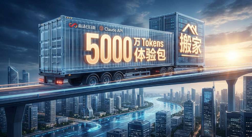 商汤日日新为 Claude API 用户提供“搬家”服务：可获 5000 万 T