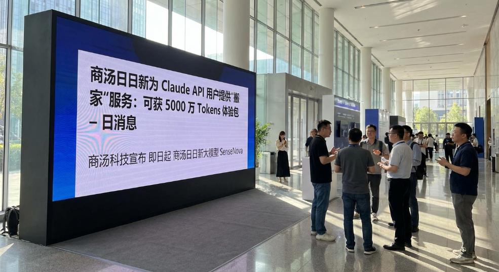 商汤日日新为 Claude API 用户提供“搬家”服务：可获 5000 万 Tokens 体验包第一张图