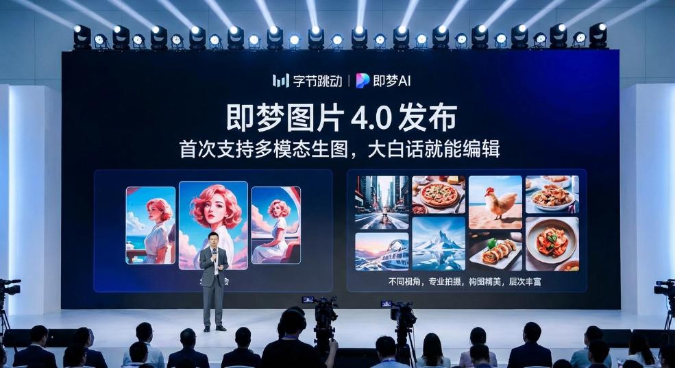 字节跳动即梦图片 4.0 发布：首次支持多模态生图，大白话就能编辑第二张图