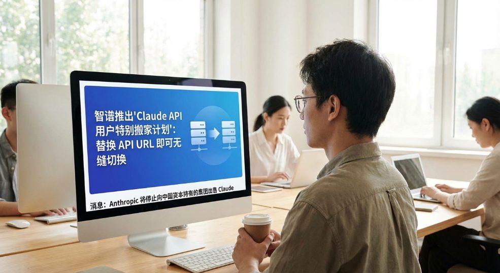 智谱推出“Claude API 用户特别搬家计划”：替换 API URL 即可无缝切换第一张图