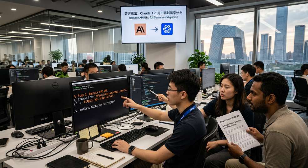 智谱推出“Claude API 用户特别搬家计划”：替换 API URL 即可无缝切换第二张图