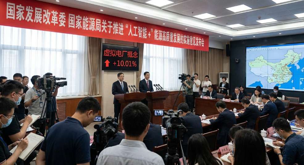 两部门要求推进“人工智能 +”能源高质量发展，虚拟电厂概念相关企业直线涨停第一张图