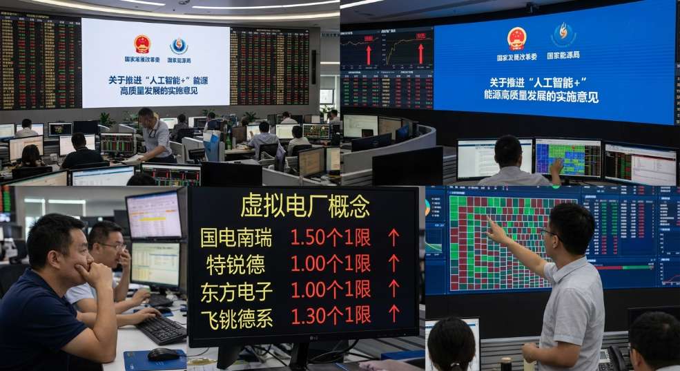 两部门要求推进“人工智能 +”能源高质量发展，虚拟电厂概念相关企业直线涨停第二张图
