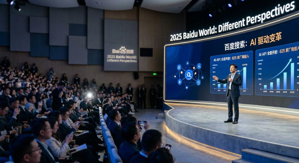 李彦宏：百度搜索绝大部分结果由 AI 生成，AI API 全面开放已有 625 家厂商接入第二张图