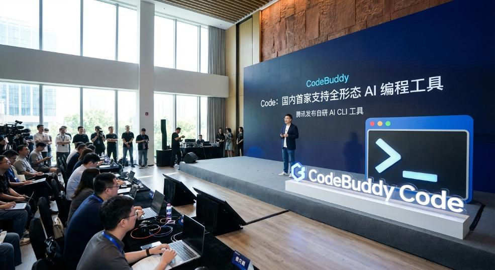 国内首家支持全形态 AI 编程工具：腾讯发布自研 AI CLI 工具 CodeBuddy Code第一张图