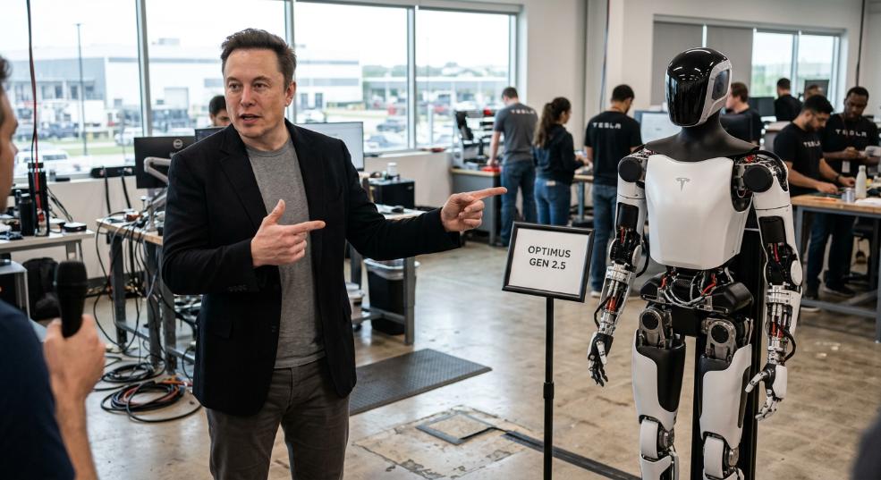 马斯克澄清：我们还没展示过特斯拉 Optimus V3 人形机器人，新图是 V2.5第一张图