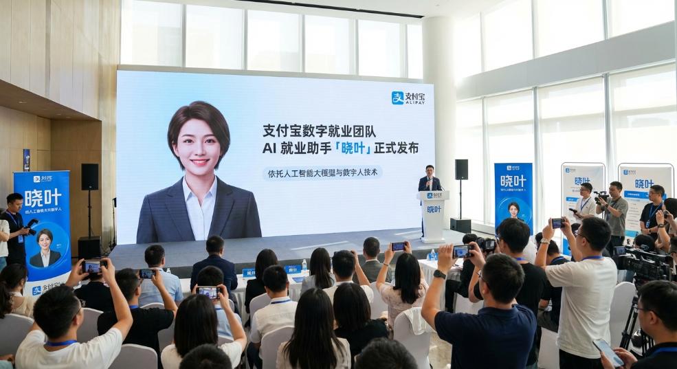 支付宝发布 AI 就业助手「晓叶」第一张图
