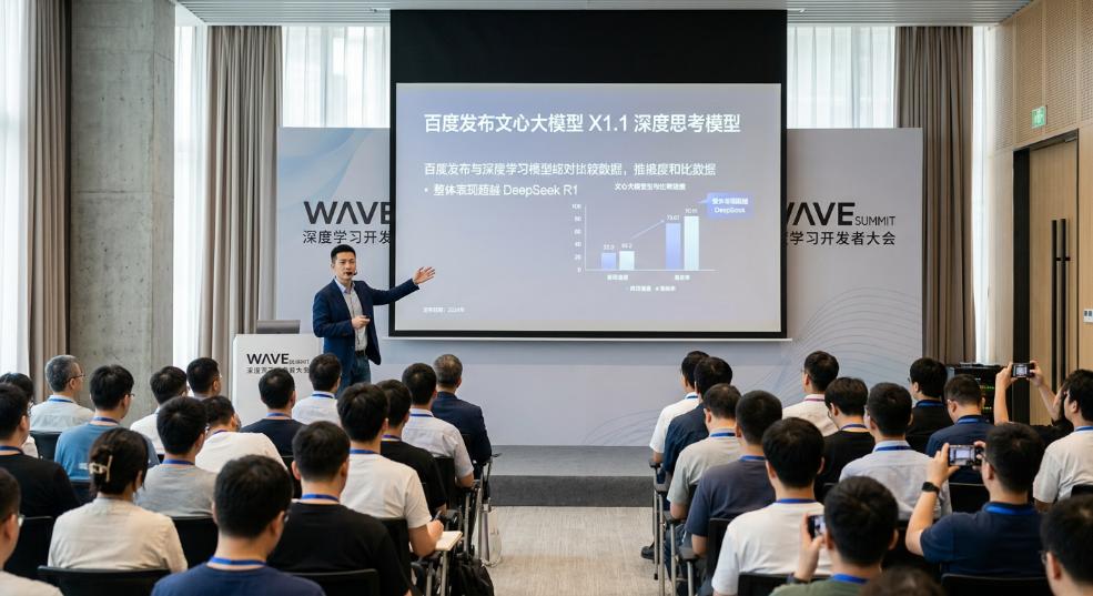 百度发布文心大模型 X1.1 深度思考模型，整体表现超越 DeepSeek R1第一张图