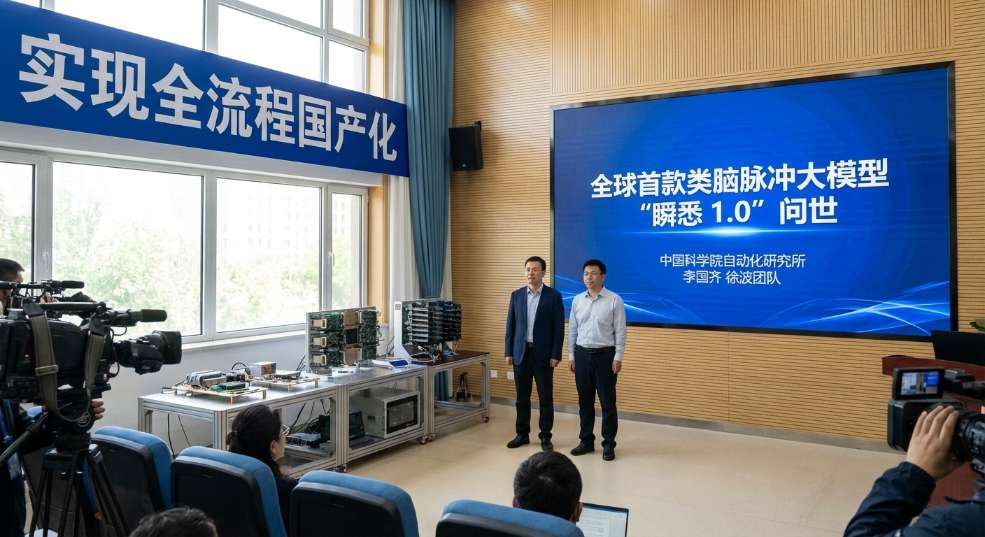 全球首款类脑脉冲大模型“瞬悉 1.0”问世，实现全流程国产化第一张图