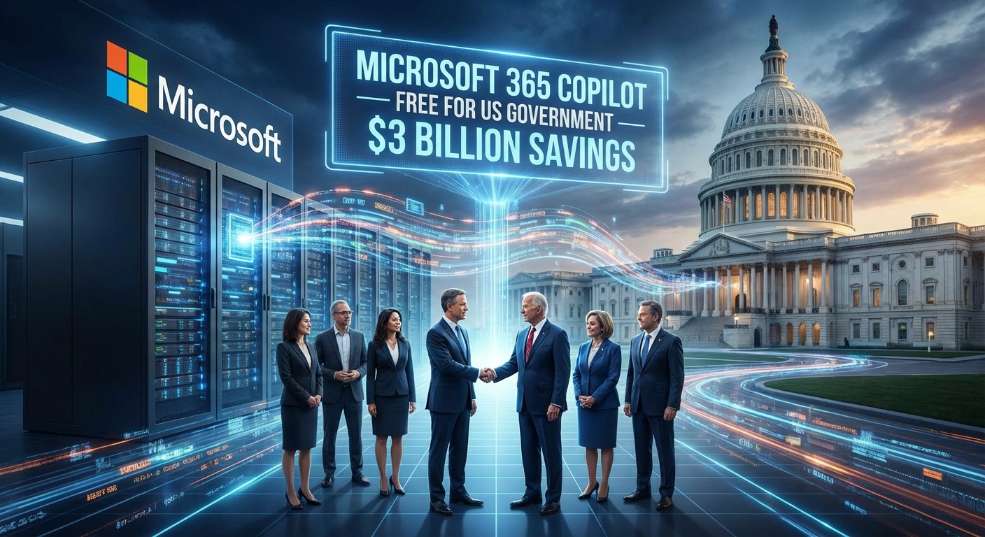 微软宣布免费为美国政府提供 Microsoft 365 Copilot 服务，首