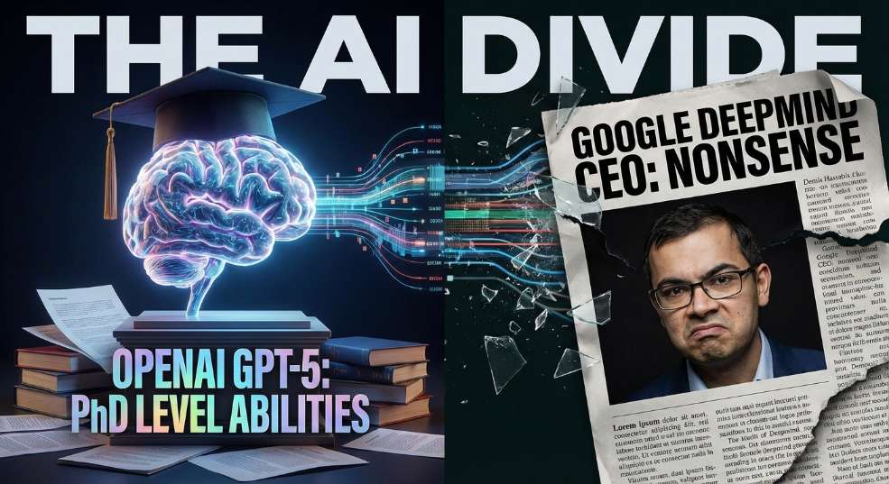OpenAI GPT-5 拥有博士级能力？谷歌 DeepMind CEO：无稽之