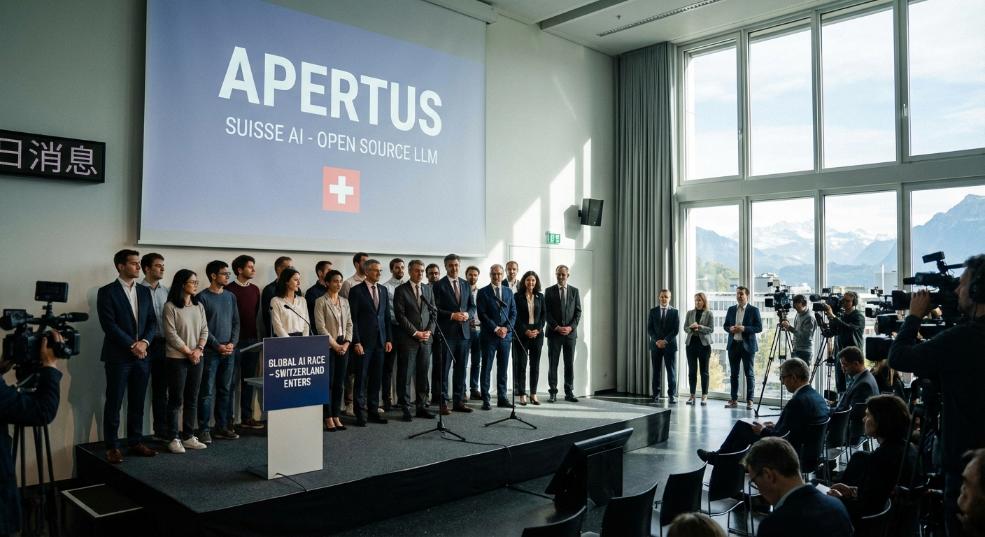 瑞士加入全球 AI 竞赛，推出国家级开源大语言模型 Apertus第一张图