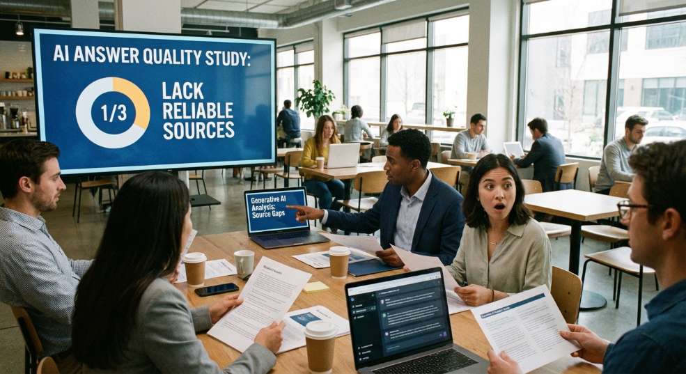 研究显示生成式 AI 工具答案质量堪忧：三分之一缺乏可靠来源支持第一张图