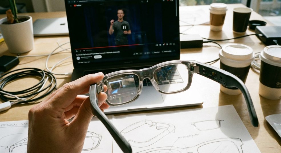 Meta 提前泄露新款带显示屏的智能眼镜第一张图