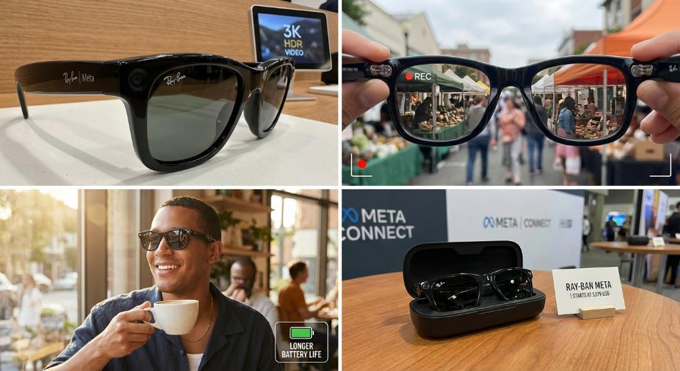 Meta 发布第二代雷朋 AI 眼镜：新增 3K HDR 视频录制、续航翻倍，379 美元起第二张图