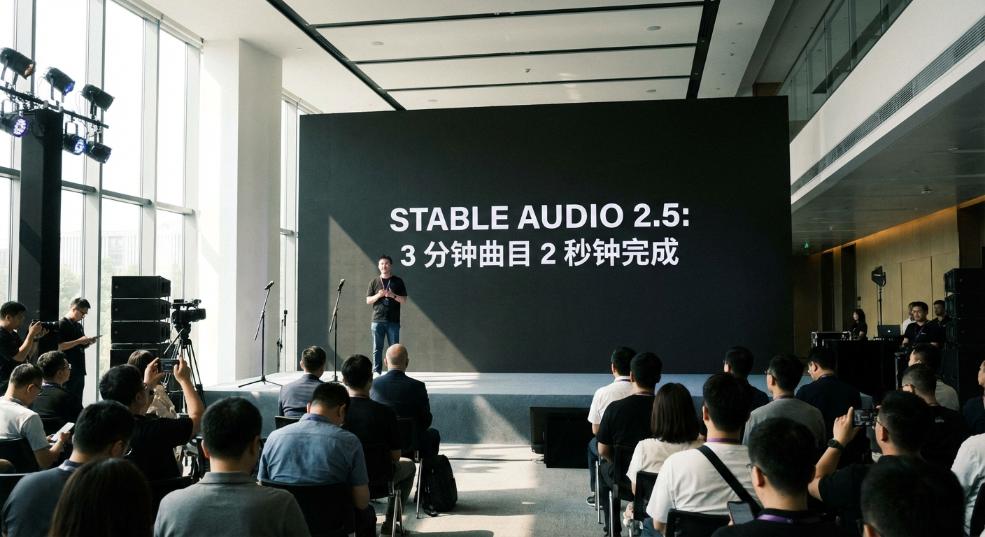 Stable Audio 2.5 企业级音频生成 AI 模型发布，号称“3 分钟曲目 2 秒钟完成”第一张图