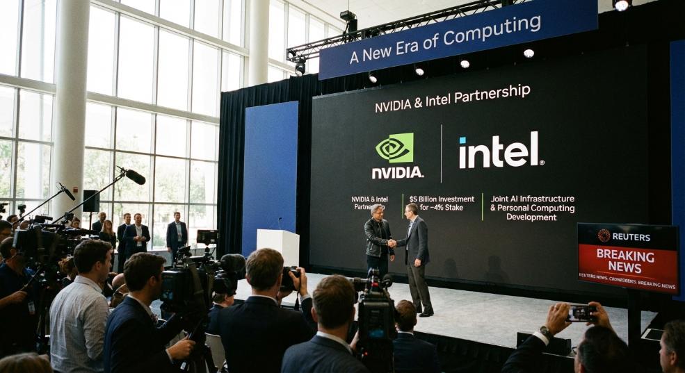 英伟达豪掷 50 亿美元收购英特尔约 4% 的股份,NVIDIA 和英特尔将共同开发AI基础设施和个人计算产品 英伟达豪掷 50 亿美元收购英特尔约 4% 的股份,NVIDIA 和英特尔将共同开发AI基础设施和个人计算产品第一张图