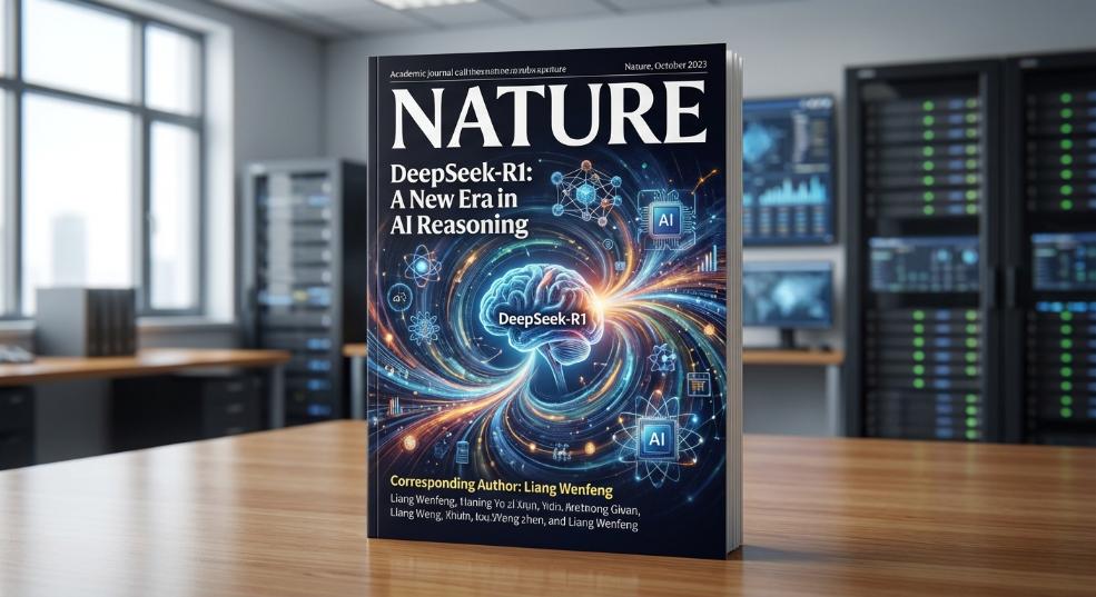 DeepSeek-R1 论文登上《自然》封面，通讯作者为梁文锋