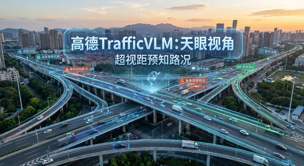 高德宣布 TrafficVLM 模型“重磅升级”:预知超视距路况,AI 带来“天眼”视角 高德宣布 TrafficVLM 模型“重磅升级”:预知超视距路况,AI 带来“天眼”视角第二张图