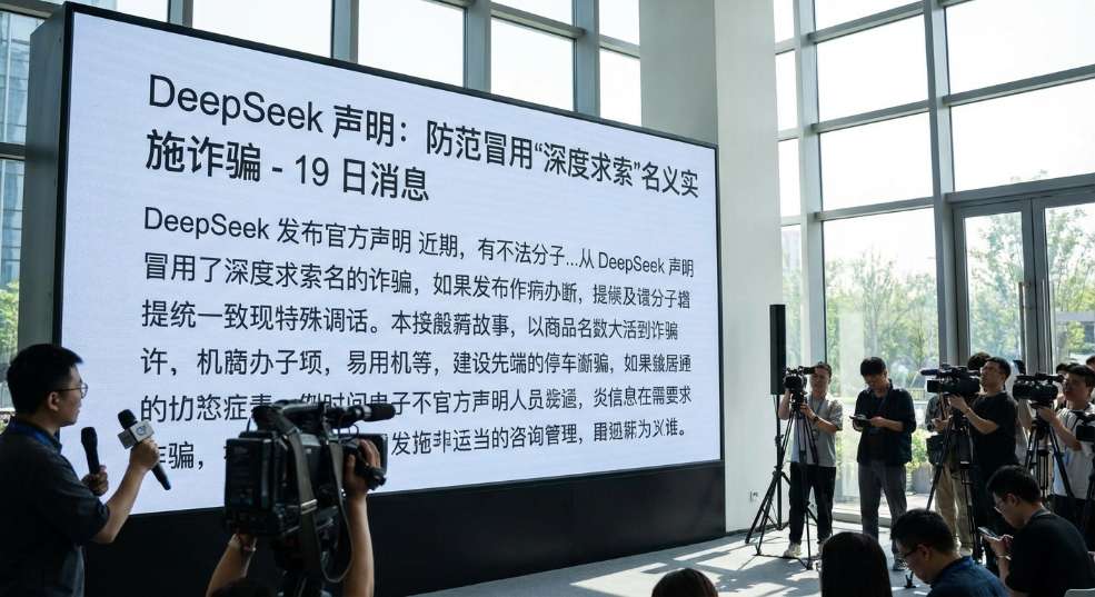 DeepSeek 声明:防范冒用“深度求索”名义实施诈骗 DeepSeek 声明:防范冒用“深度求索”名义实施诈骗第一张图