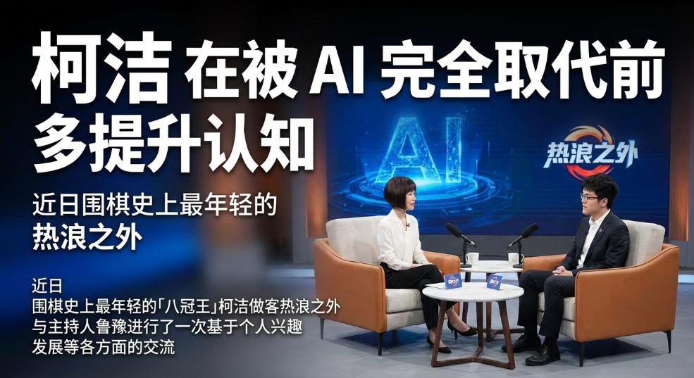 柯洁：在被 AI 完全取代前，多提升认知