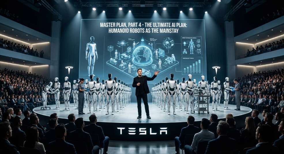 马斯克发布终极 AI 计划:人形机器人是主力 马斯克发布终极 AI 计划:人形机器人是主力第二张图