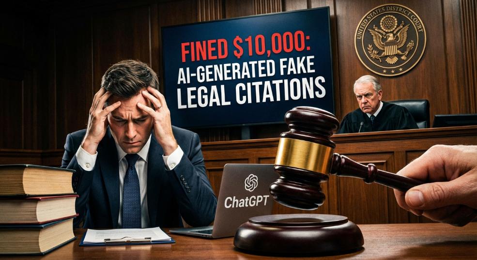 因使用 ChatGPT 生成虚假法律引文，美国一律师被罚款 1 万美元