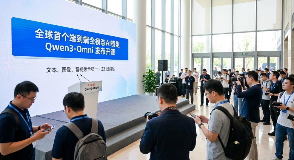 全球首个端到端全模态AI模型 Qwen3-Omni 发布开源,文本、图像、音视频全统一 全球首个端到端全模态AI模型 Qwen3-Omni 发布开源,文本、图像、音视频全统一第一张图