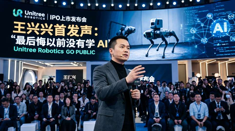 宇树科技官宣 IPO 后，王兴兴首次发声：最后悔以前没有学 AI