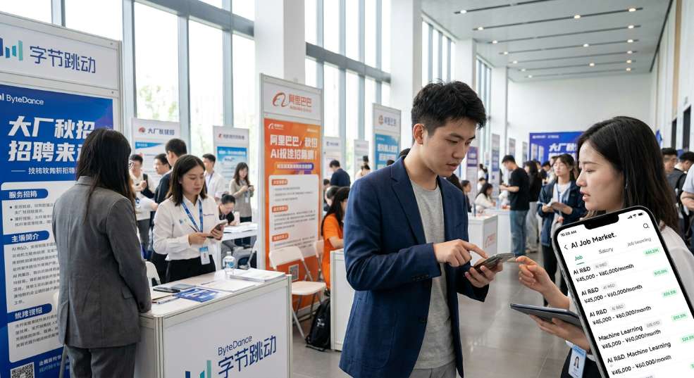 招聘平台显示 AI 岗月薪下限均值已达 4.7 万元，多家大厂秋招抢人逻辑被颠覆第一张图
