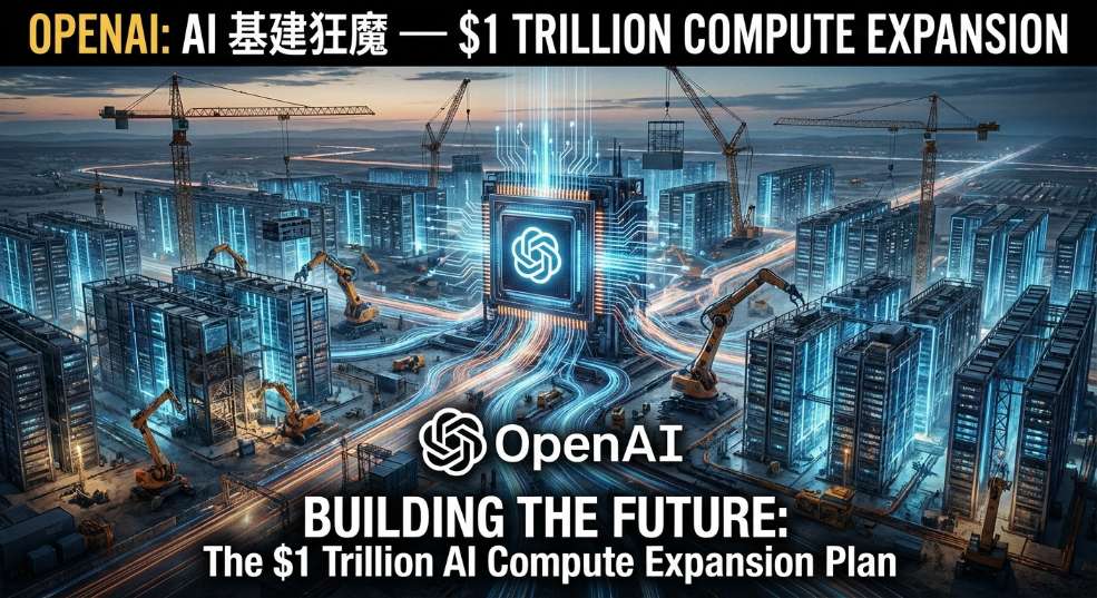 OpenAI 成 AI 基建狂魔，拟启动 1 万亿美元算力扩张计划