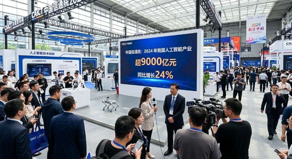 中国信通院：2024 年我国人工智能产业规模超 9000 亿元，同比增长 24%第一张图
