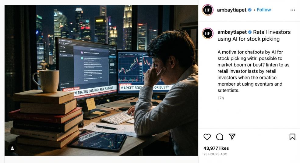 10 个散户就有 1 个用 AI 聊天机器人选股，高风险却难挡市场繁荣