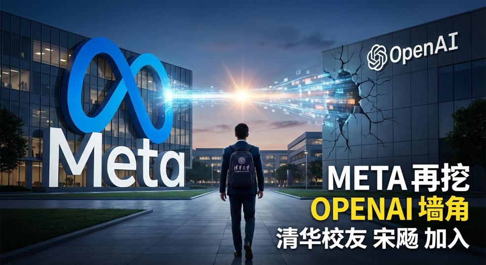 Meta 再挖 OpenAI 墙角，清华校友宋飏加入
