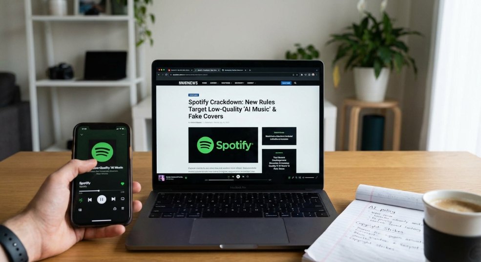 Spotify 将整顿“AI音乐”，打击低质内容、侵权“翻唱”等第一张图