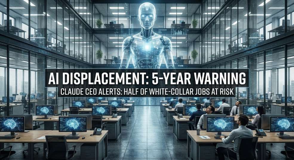 Claude 公司 CEO 示警称 AI 加速取代人类，近半白领岗位未来 5 年