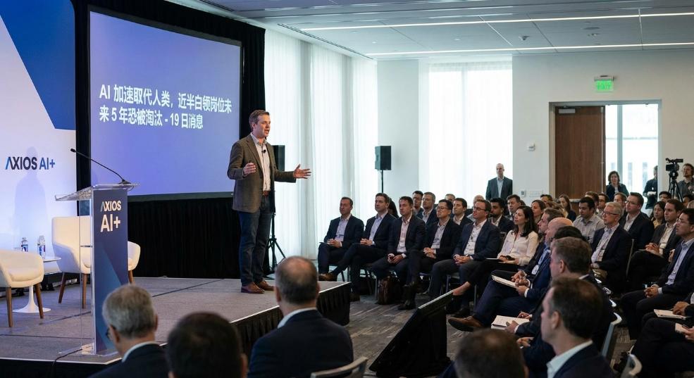 Claude 公司 CEO 示警称 AI 加速取代人类,近半白领岗位未来 5 年恐被淘汰 Claude 公司 CEO 示警称 AI 加速取代人类,近半白领岗位未来 5 年恐被淘汰第一张图