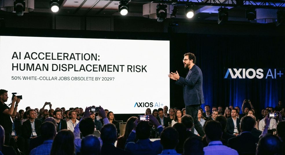 Claude 公司 CEO 示警称 AI 加速取代人类,近半白领岗位未来 5 年恐被淘汰 Claude 公司 CEO 示警称 AI 加速取代人类,近半白领岗位未来 5 年恐被淘汰第二张图