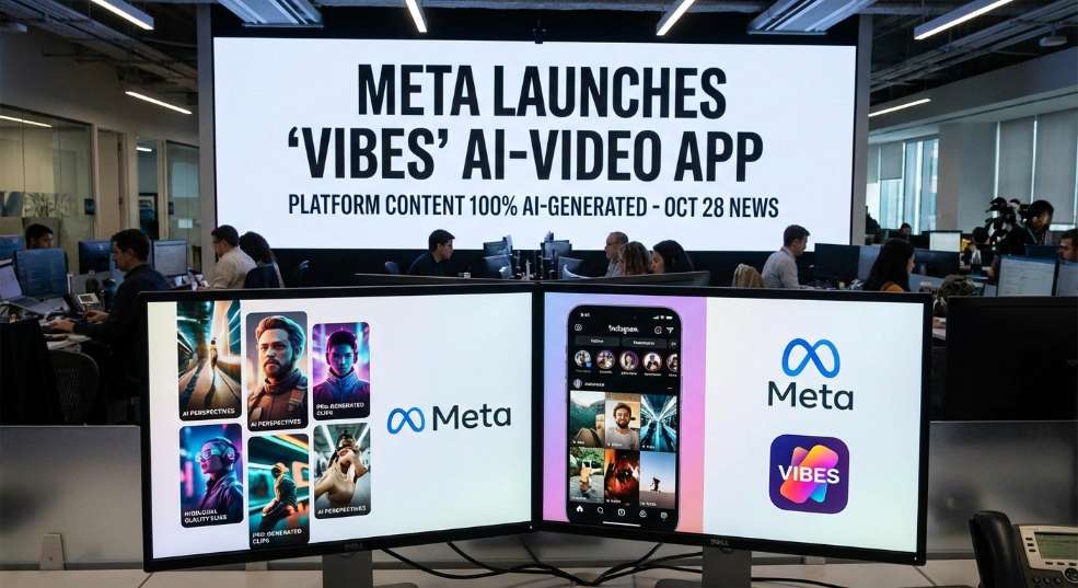 Meta 推出 Vibes 短视频应用，平台所有内容均为 AI 生成第二张图