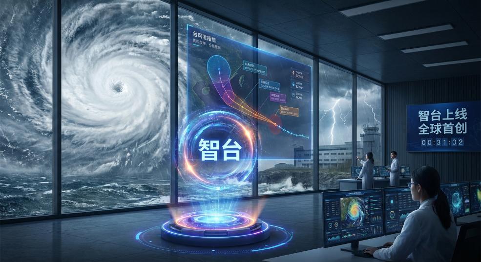 全球首个台风专业 AI 智能体“智台”上线，分钟级更新路径、强度