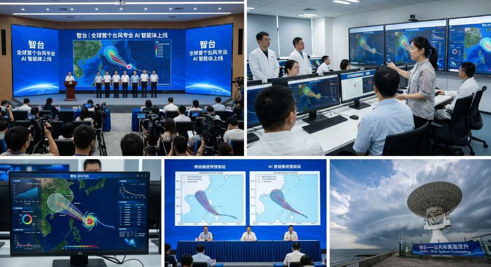 全球首个台风专业 AI 智能体“智台”上线，分钟级更新路径、强度第二张图